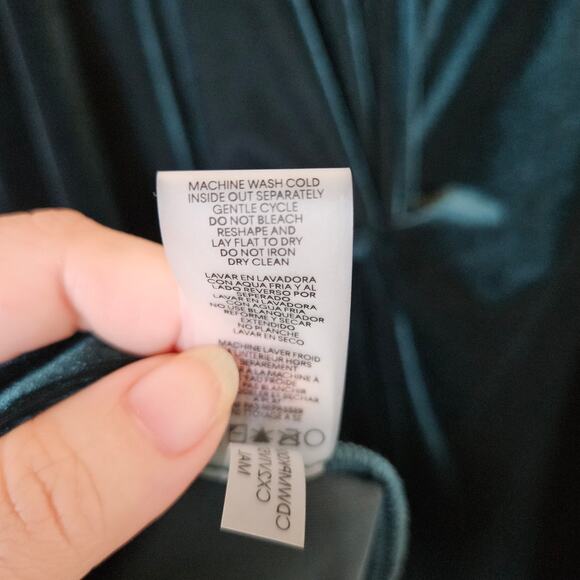 Calvin Klein Green Velvet Dress Waist Knot Plus Size 20W Holiday Party Office - Picture 10 of 10